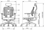 Эргономичное кресло Duorest D200B_DT, Цвет: бордо